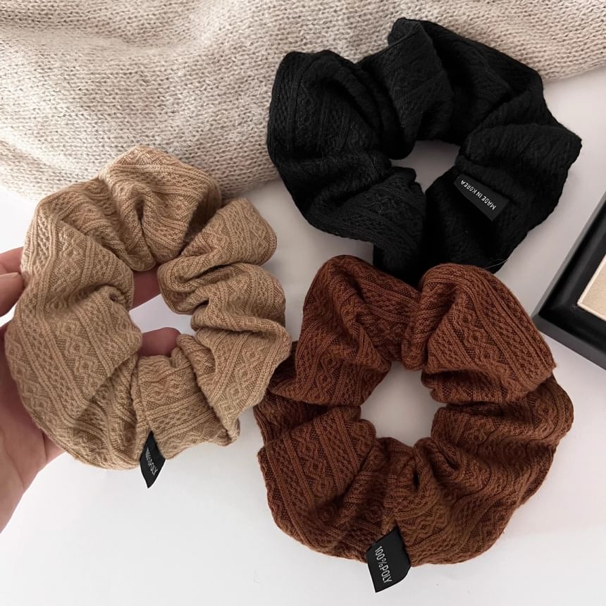 Knitted Fabric Scrunchie