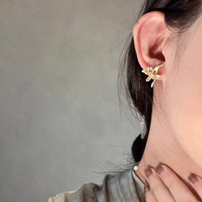 Floral Alloy Stud Earring