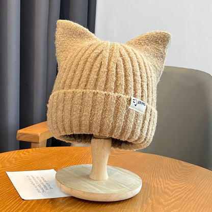 Ear Beanie Cat Knit