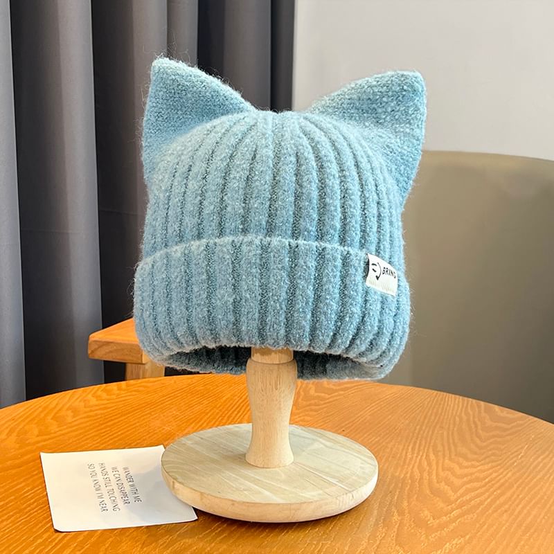 Ear Beanie Cat Knit