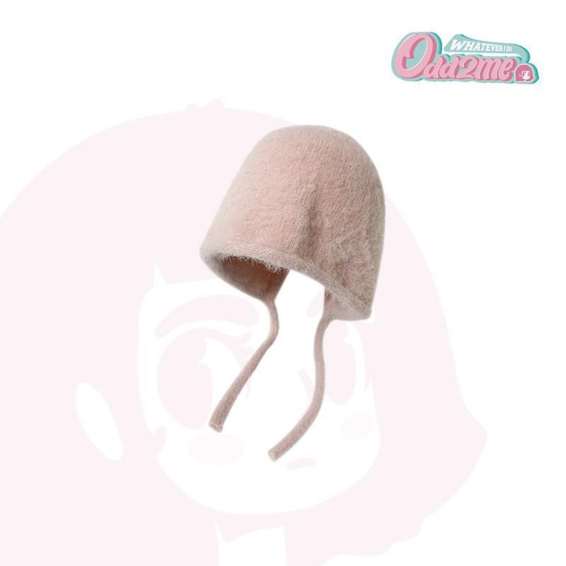 Knit Hat Plain Cloche