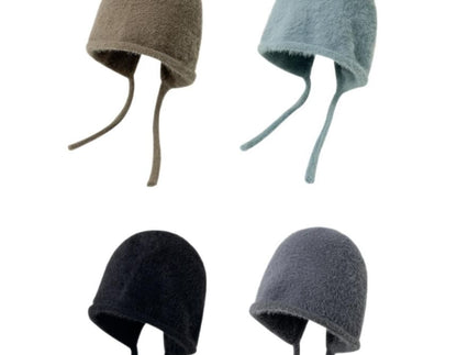 Knit Hat Plain Cloche
