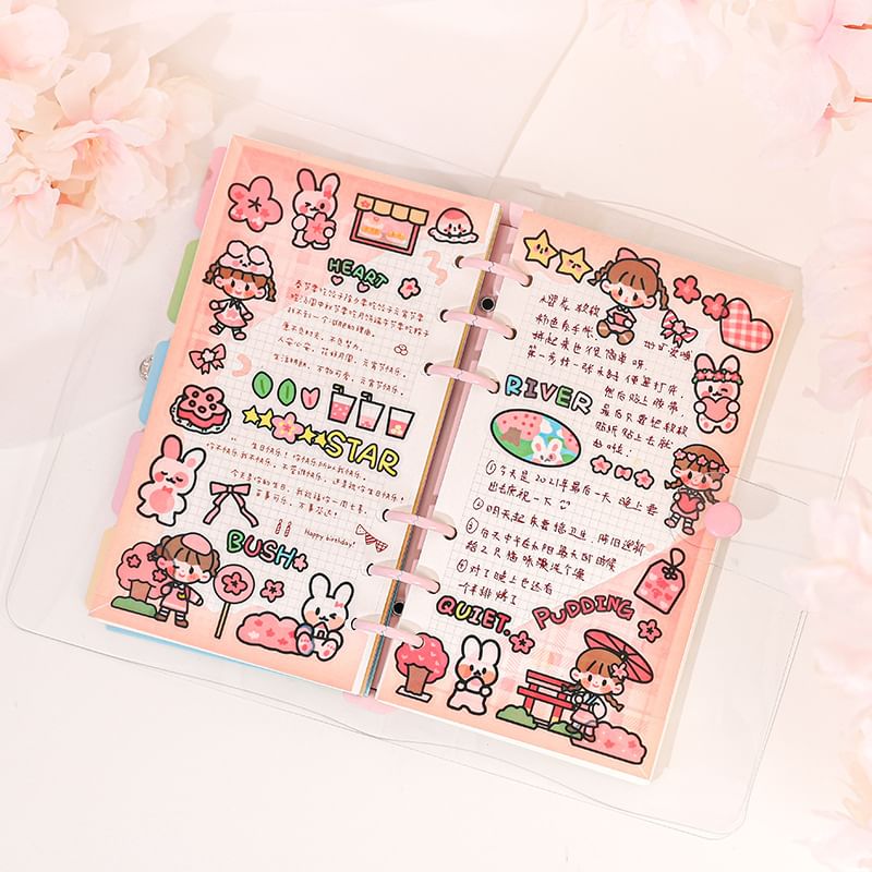 Cartoon Loose Leaf PVC Scheduler