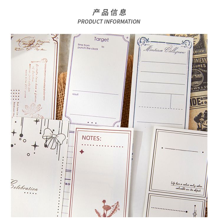 Print Diary Background Decorative Paper (Various Designs)