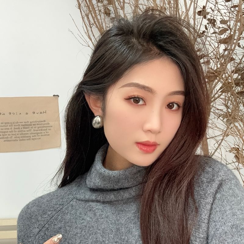 Thick Alloy Earring Drop