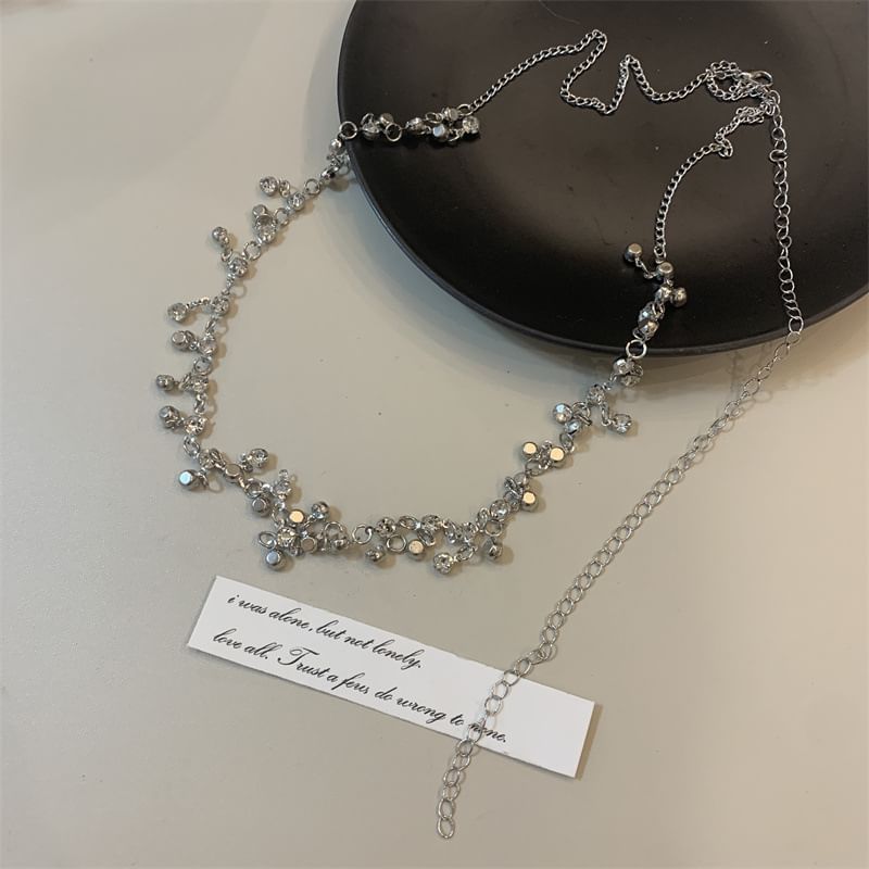 Rhinestone Alloy Waist Fringed Chain