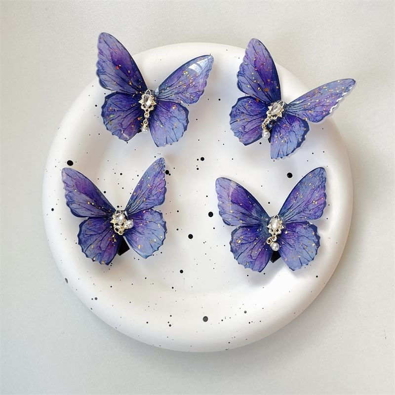 Butterfly Hair Plastic Clip