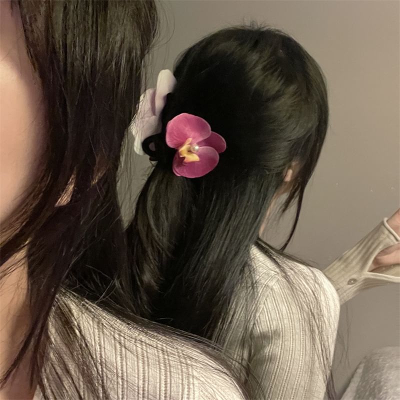Fabric Clamp Floral Hair