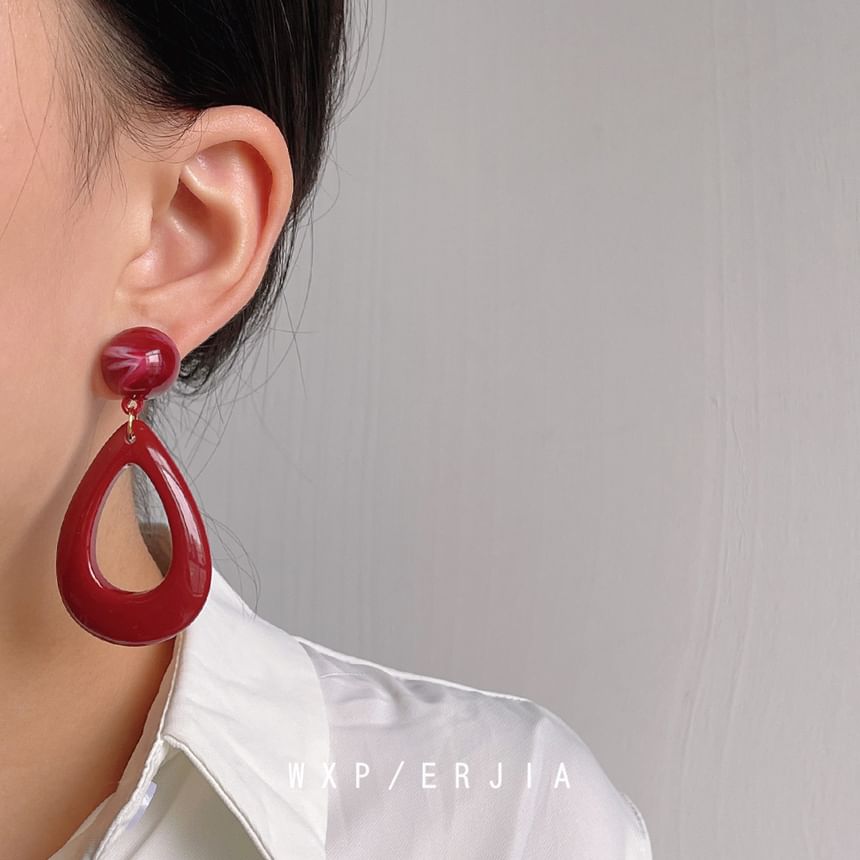 Drop Earring Acrylic Droplet