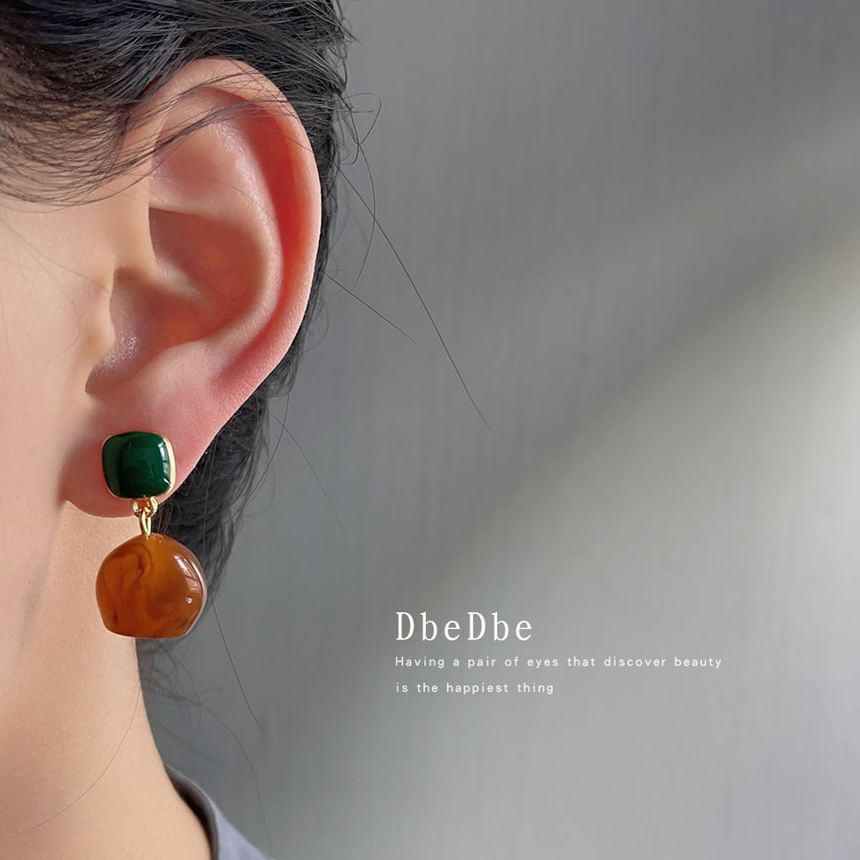 Drop Earring Resin Alloy