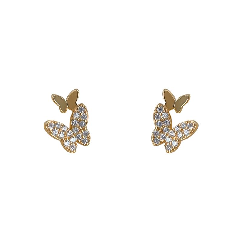 Rhinestone Alloy Butterfly Cuff Ear
