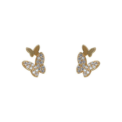Rhinestone Alloy Butterfly Cuff Ear