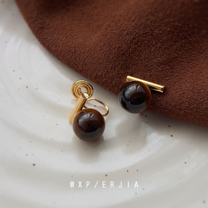 Faux Cuff Ear Bead Alloy Gemstone