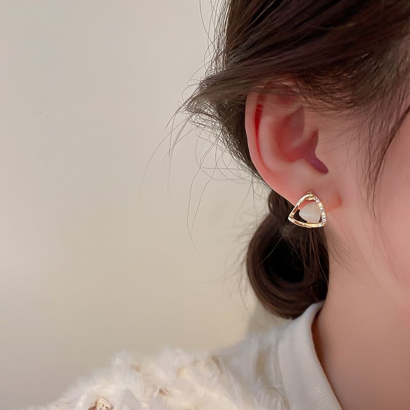 Earring Faux / Gemstone Stud Drop