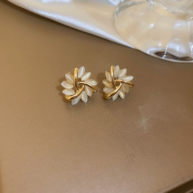 Earring Faux / Gemstone Stud Drop