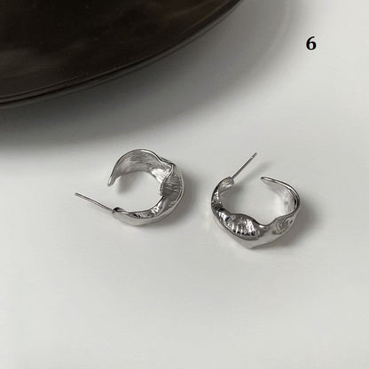 Designs) Tone Earring (Various Silver