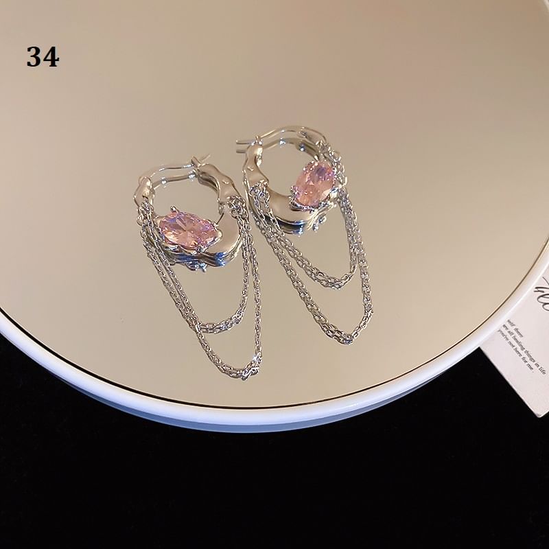 Tone Silver Earring (Various Designs)