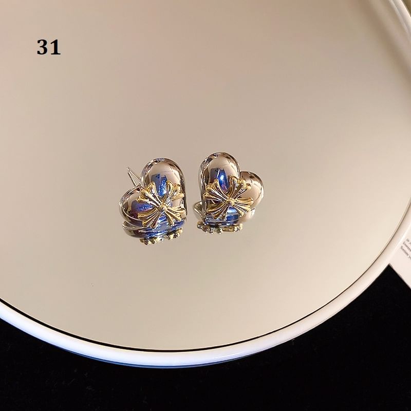 Tone Silver Earring (Various Designs)
