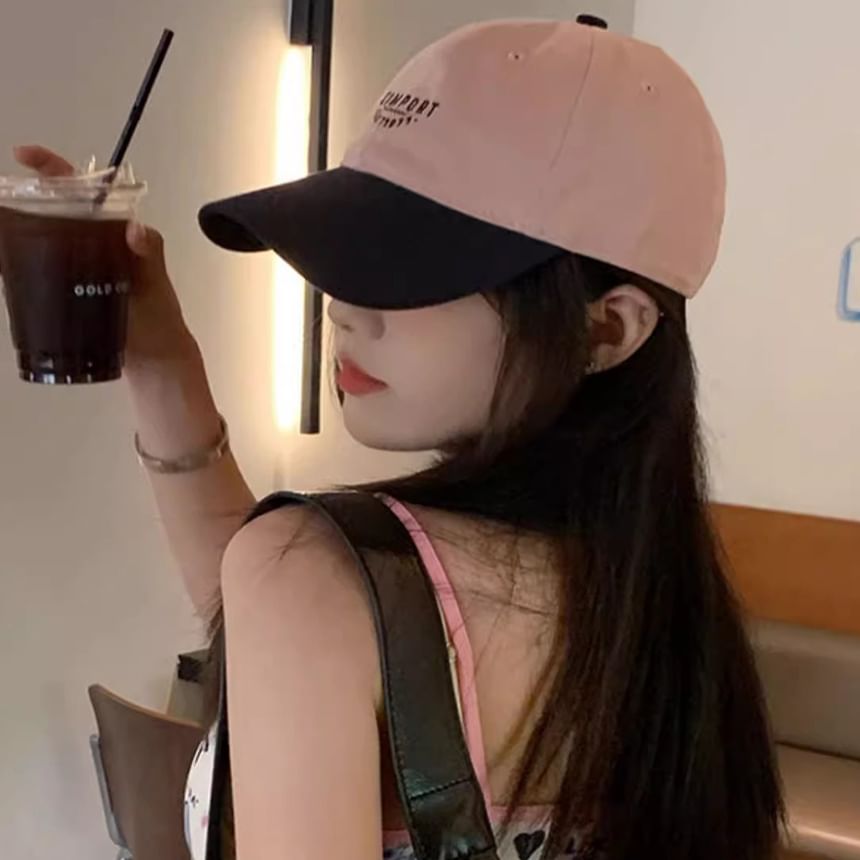 Tone Embroidered Baseball Cap Lettering Two