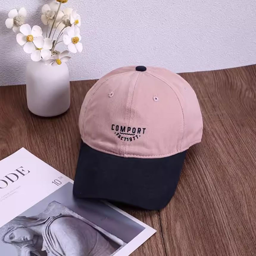 Tone Embroidered Baseball Cap Lettering Two