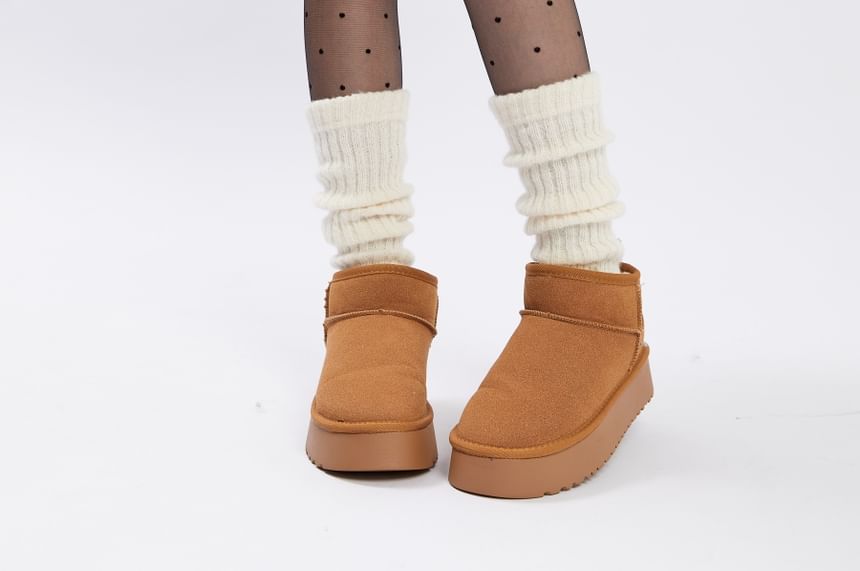 Ribbed Knit Leg Warmers / Set