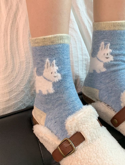 Dog Jacquard Socks / Set