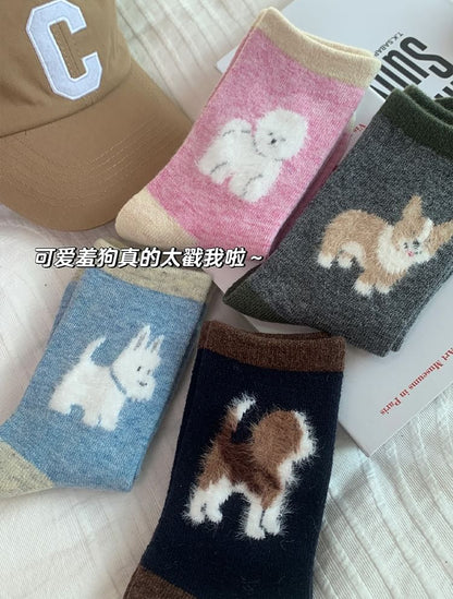 Dog Jacquard Socks / Set