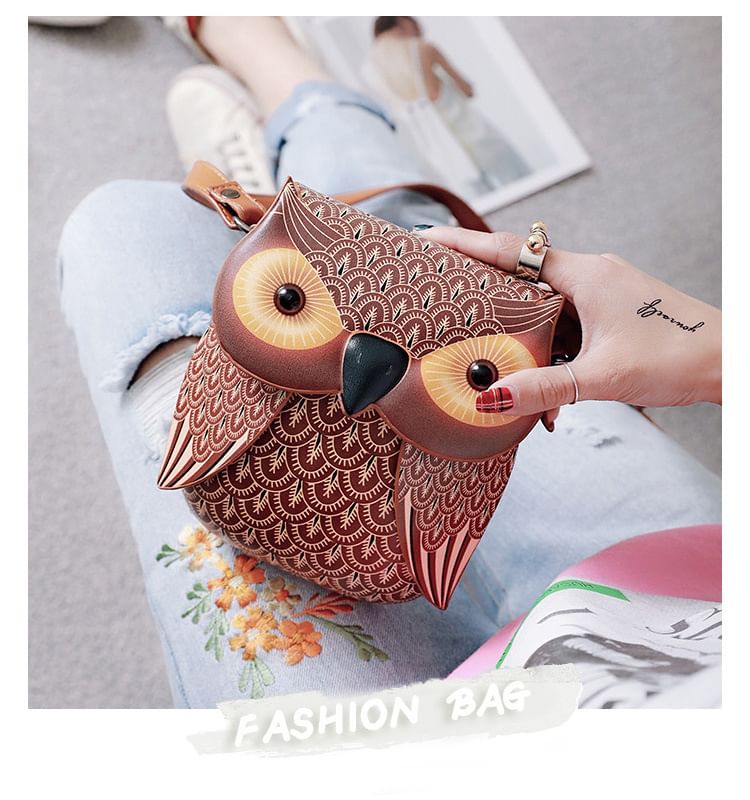 Flap Bag Owl Crossbody