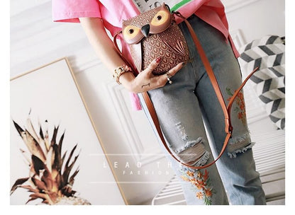 Flap Bag Owl Crossbody