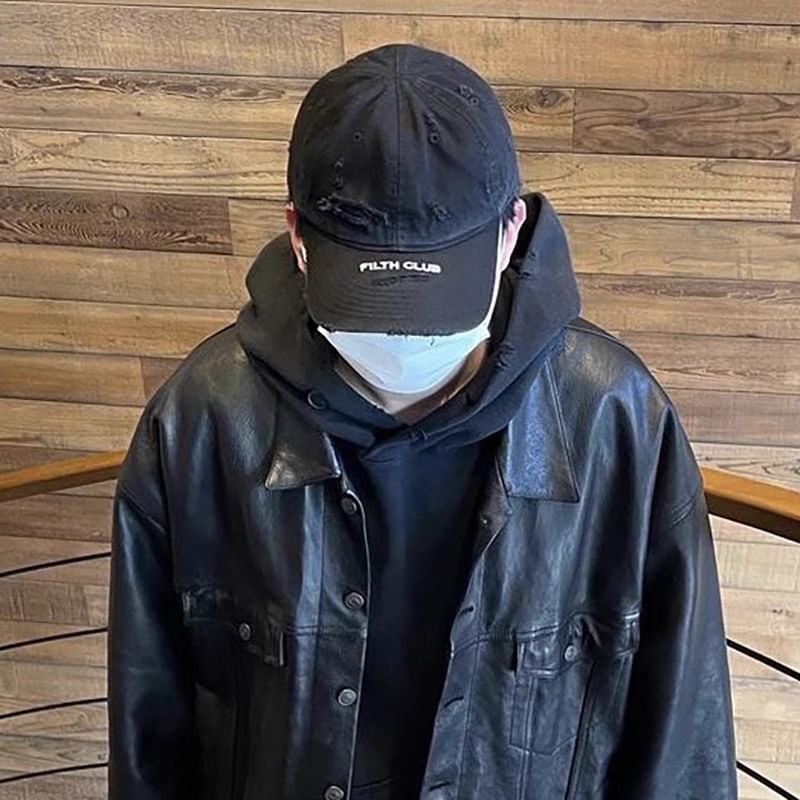 Baseball Lettering Cap Distressed