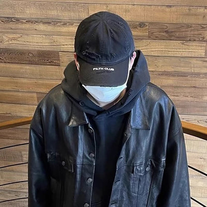 Baseball Lettering Cap Distressed