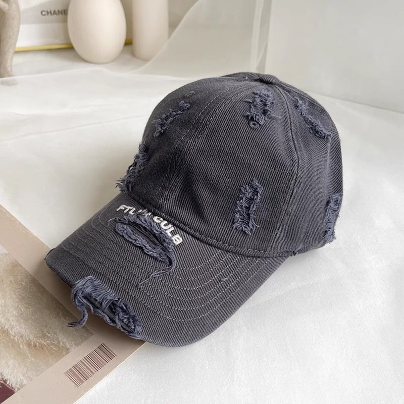 Baseball Lettering Cap Distressed