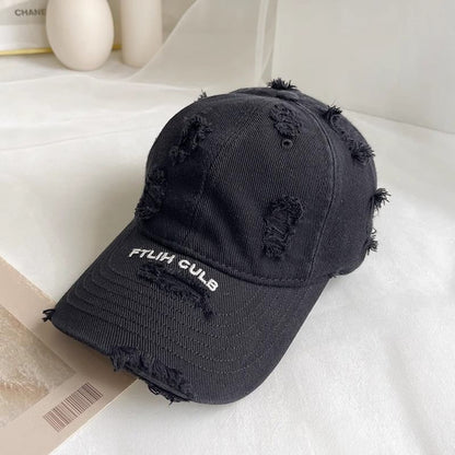 Baseball Lettering Cap Distressed