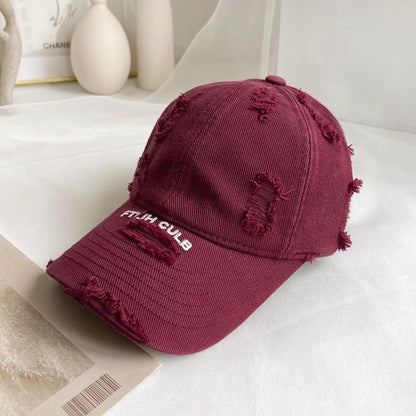 Baseball Lettering Cap Distressed