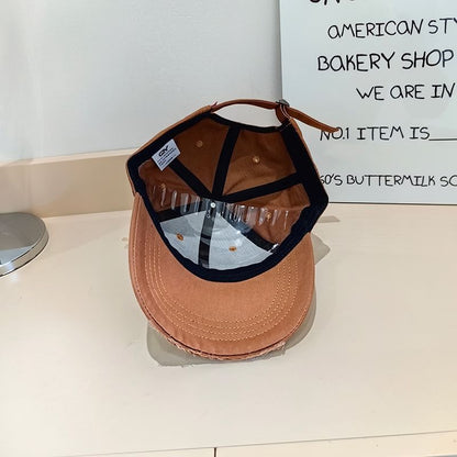 Baseball Applique Distressed Cap Lettering