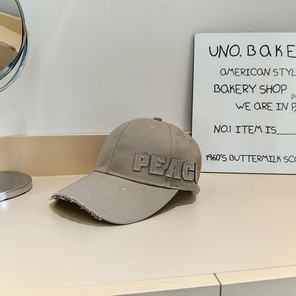 Baseball Applique Distressed Cap Lettering