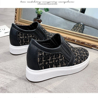 Woven Platform Slip-Ons