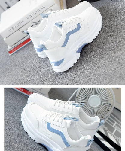 Two Tone Platform Sneakers