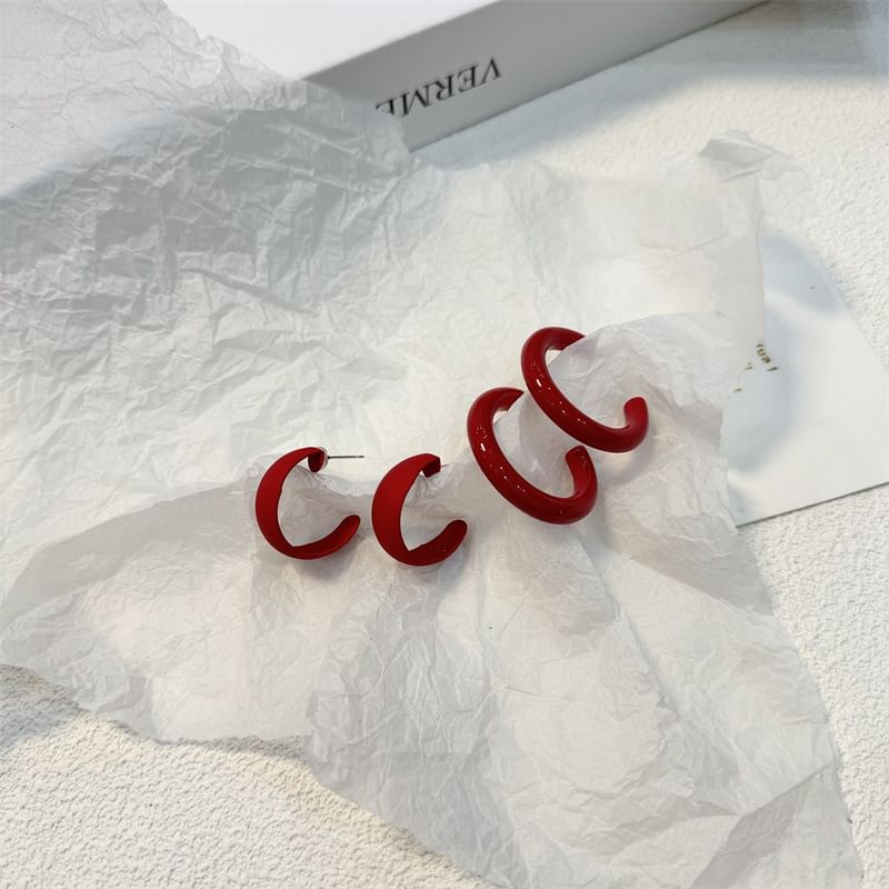 Alloy Open Designs) Hoop (Various Earring