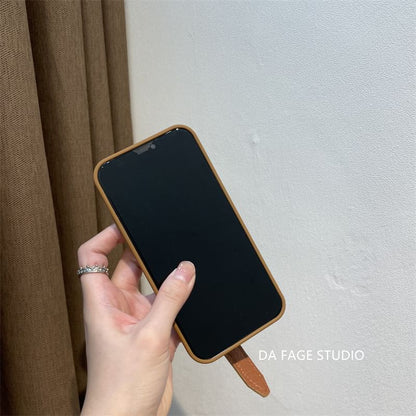 Case Faux Phone Strap Pearl