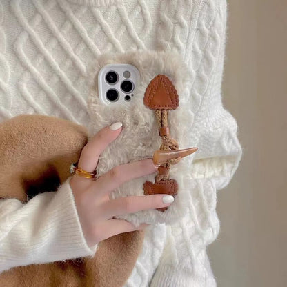 Phone Case Chenille Toggle Button