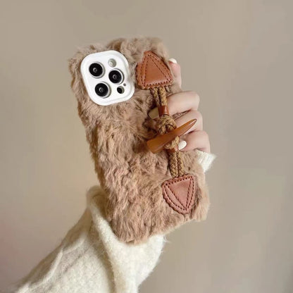 Phone Case Chenille Toggle Button