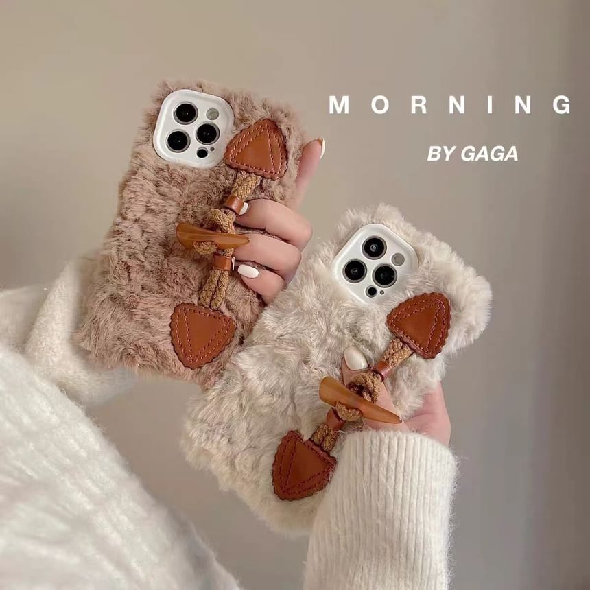 Phone Case Chenille Toggle Button