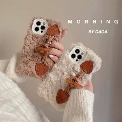 Phone Case Chenille Toggle Button