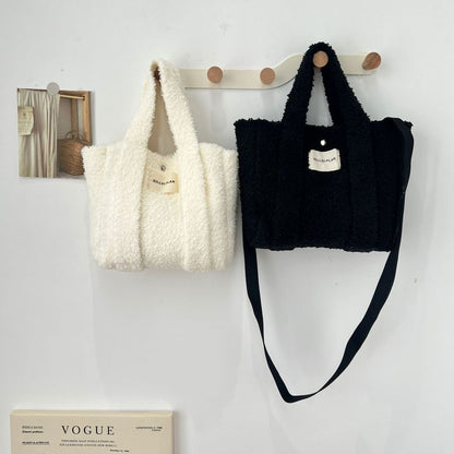 Crossbody Top Bag Handle Fluffy