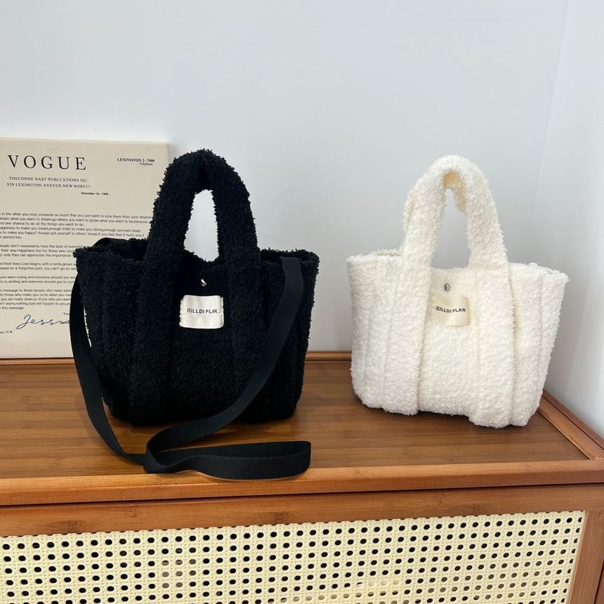 Crossbody Top Bag Handle Fluffy
