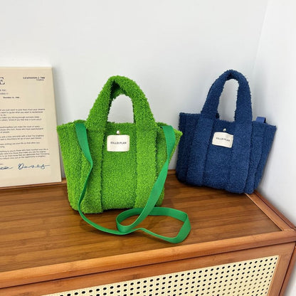 Crossbody Top Bag Handle Fluffy