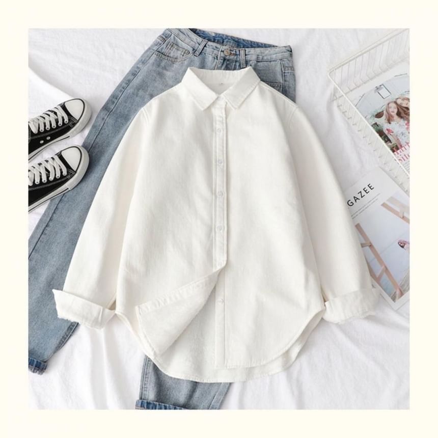 Shacket Collared Plain