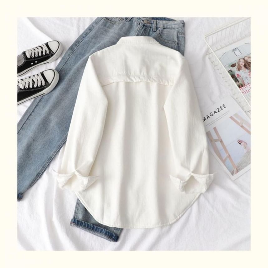 Shacket Collared Plain