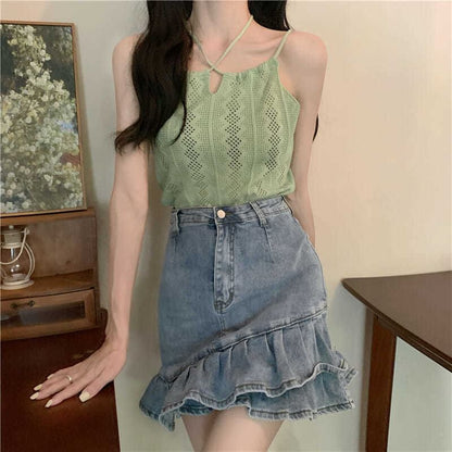 Camisole Knit Top Plain